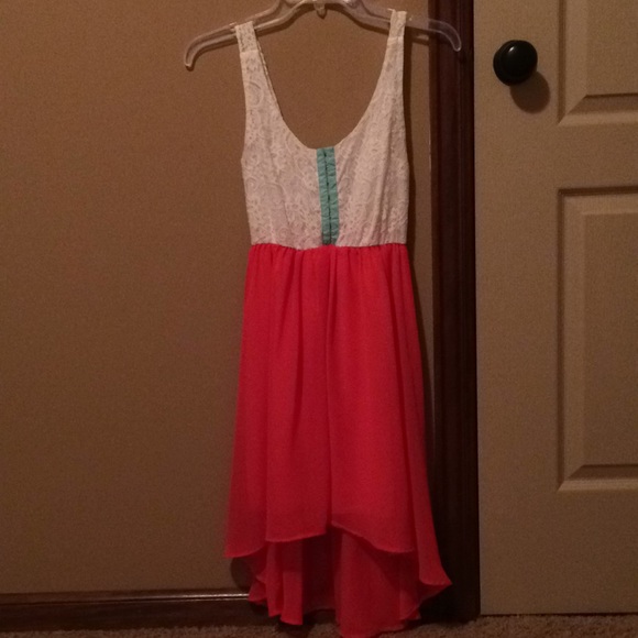 Coral Mint Dress - Picture 1 of 3